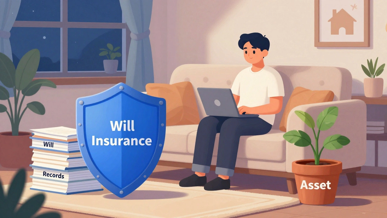 Person relaxing in living room with symbols of security