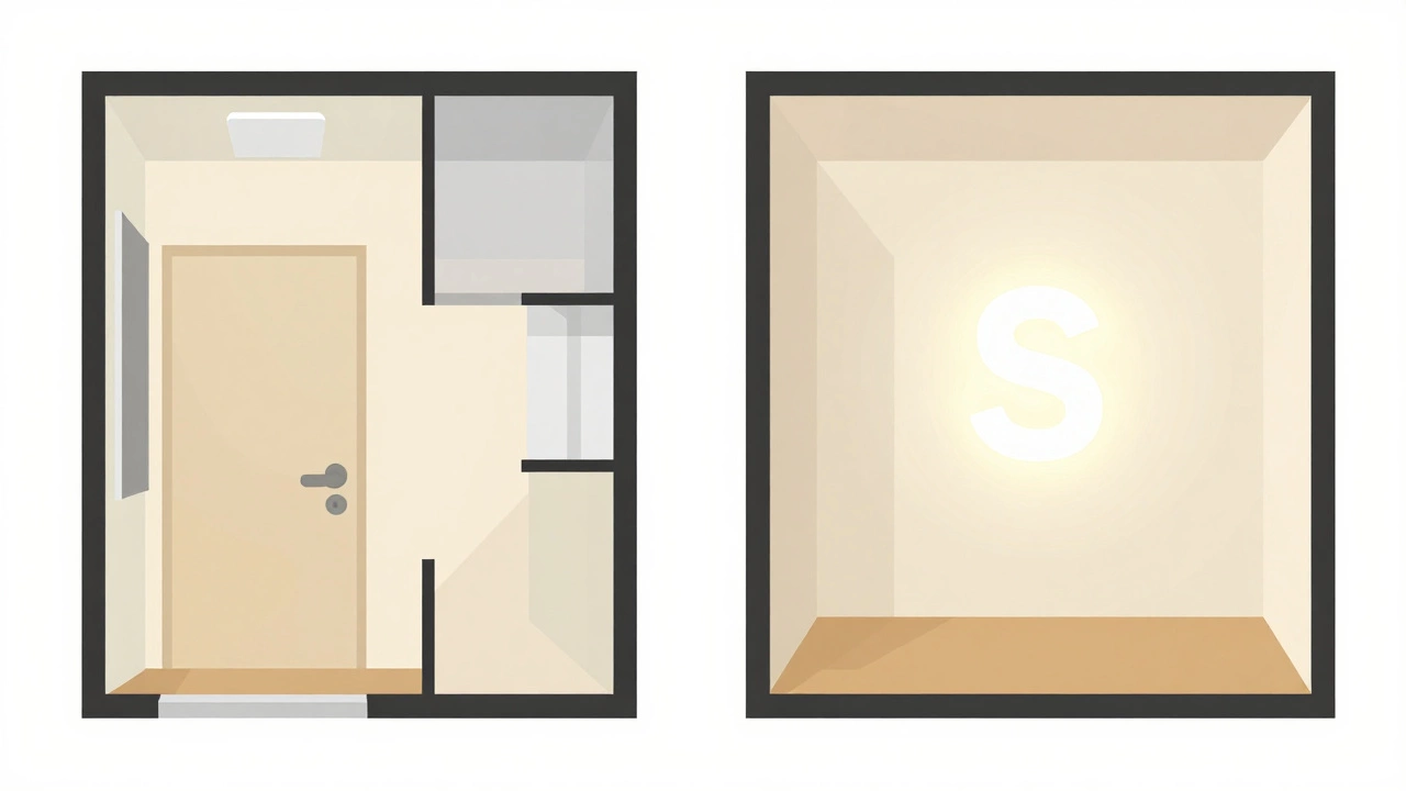 Visual comparison of Indian 3BHK and Japanese 3SLDK apartment floor plan layouts.