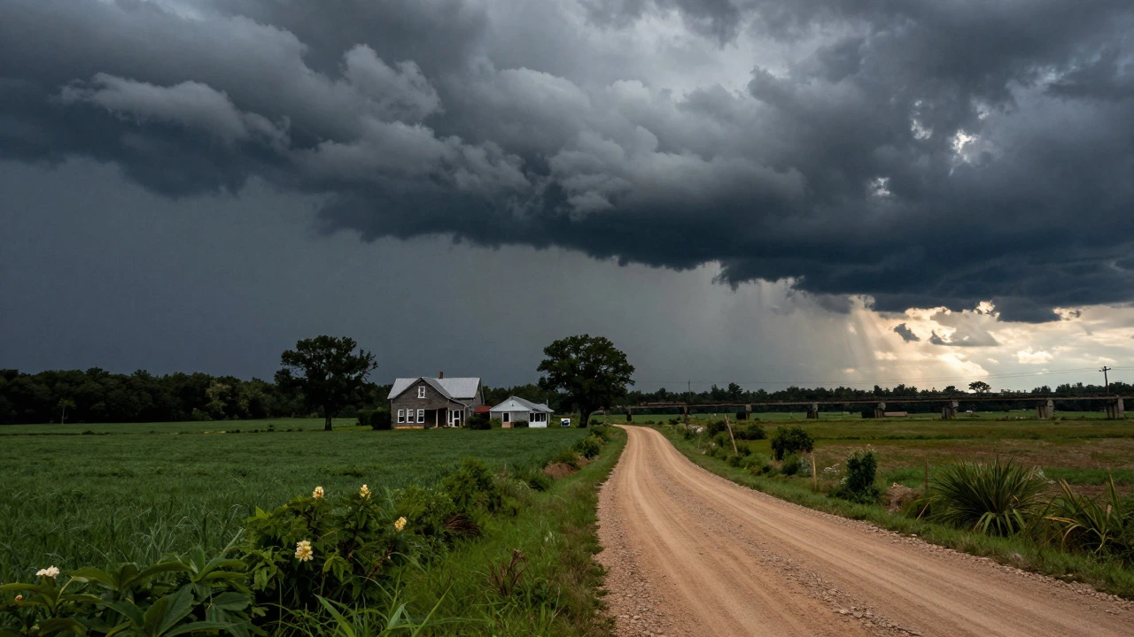 Stormy rural Mississippi landscape highlighting weather and infrastructure risks